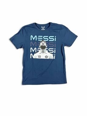 Messi Collection Men’s Lionel Messi Graphic Soccer T-Shirt Navy Small